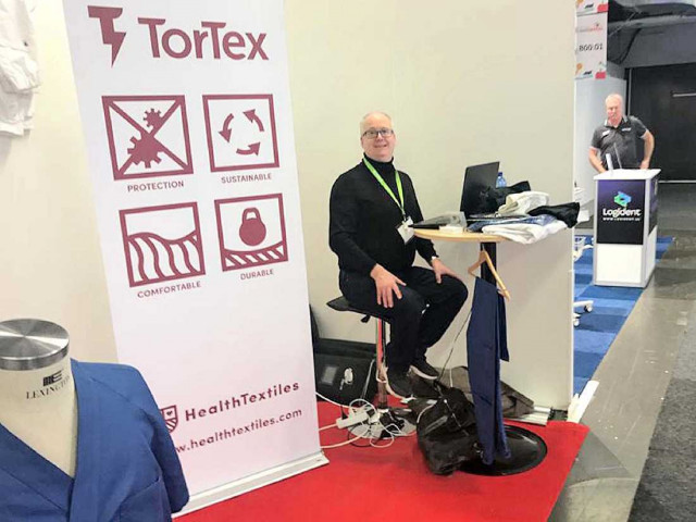 Tomas Persson, HealthTextiles på Swedental, Svenska Mässan i Göteborg.