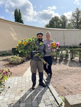 Sam Niknam och Malin Goldkuhl på Stadskupan.