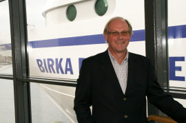 Birka Cruises VD Lars Näslund väljer Källmärkt el och vill använda den på rätt sätt.